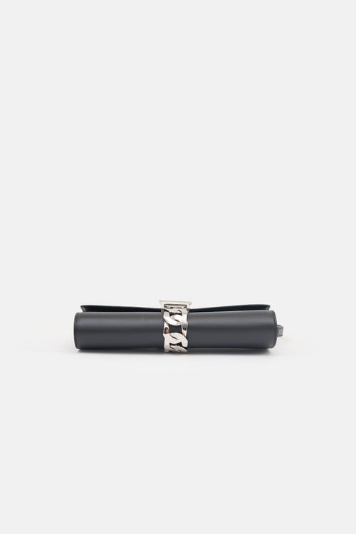Hermès Noir Madame Boucle Sellier Chaine Bag