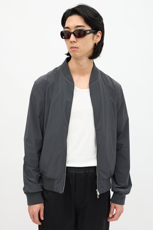 Hermès Nylon Reversible Printed Bomber Jacket