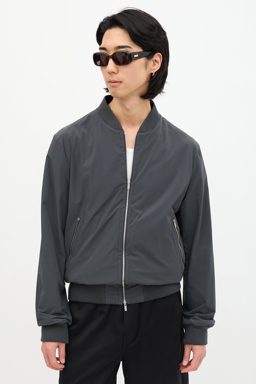 Hermès Nylon Reversible Printed Bomber Jacket