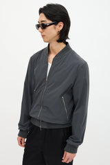 Hermès Nylon Reversible Printed Bomber Jacket