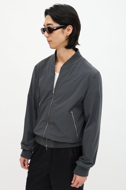 Hermès Nylon Reversible Printed Bomber Jacket