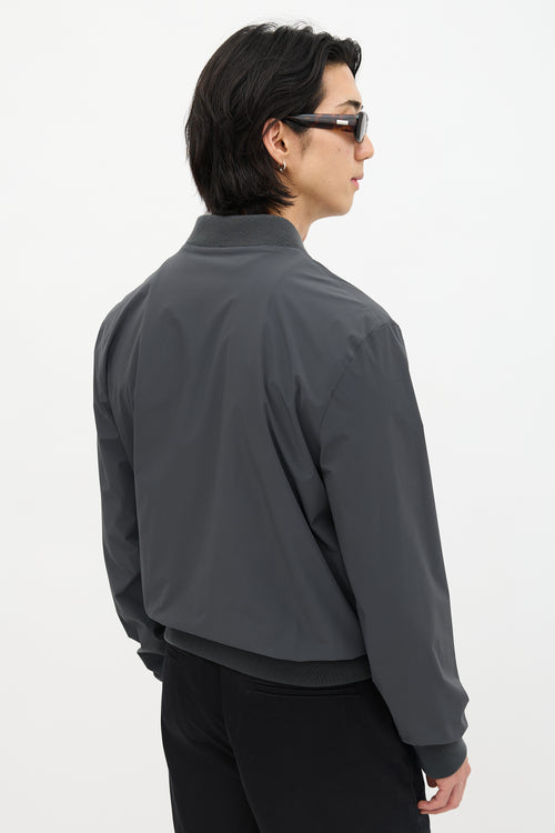 Hermès Nylon Reversible Printed Bomber Jacket