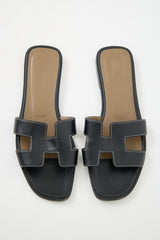 Hermès Leather Oran Slide