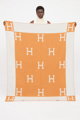 Hermès Écru Potiron Avalon Throw Blanket