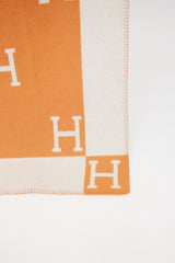 Hermès Écru Potiron Avalon Throw Blanket