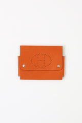 Hermès Potiron Togo Trump Card Case