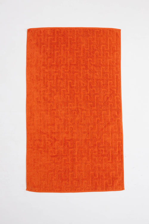 Hermès Orange Feu Stairs Three Piece Towel Set