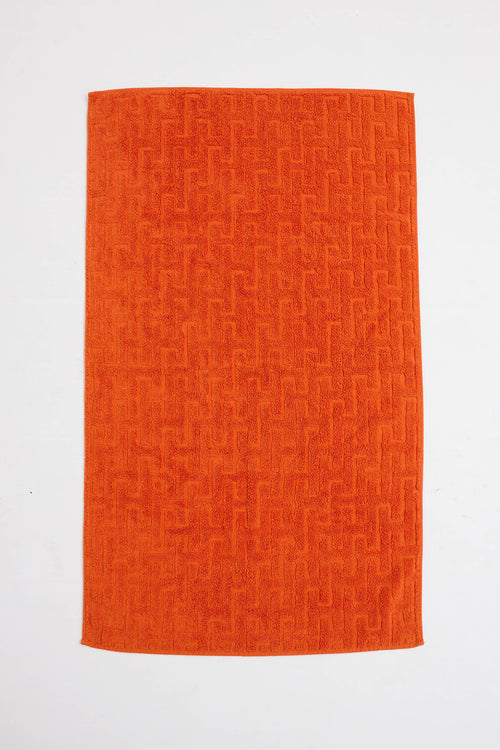 Hermès Orange Feu Stairs Three Piece Towel Set