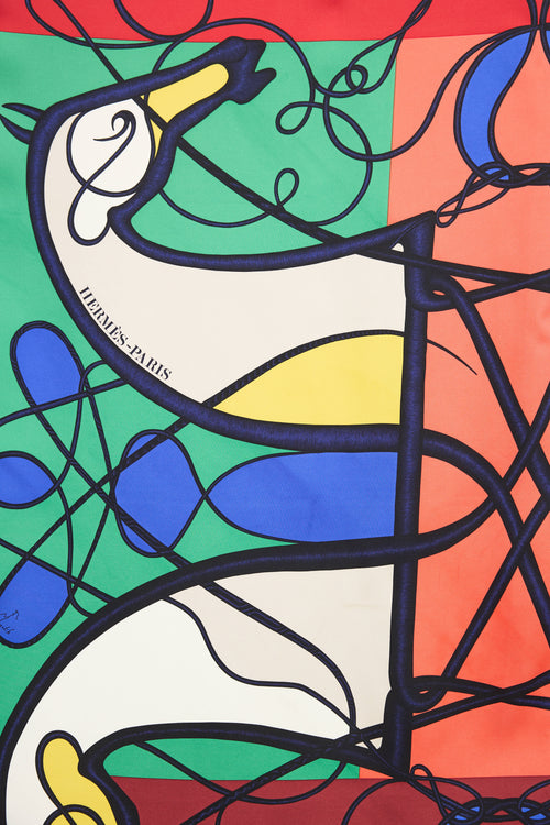 Hermès Silk Coup De Fouet Scarf