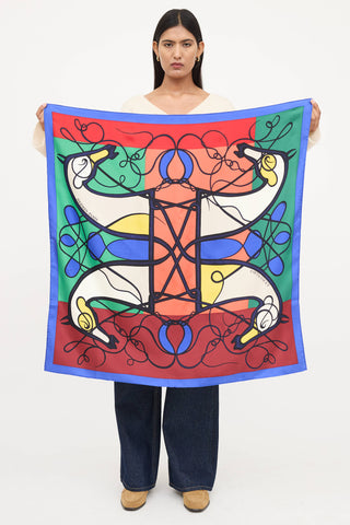 Hermès Silk Coup De Fouet Scarf
