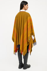 Hermès Wool & Cashmere Rocobar Wrap Poncho