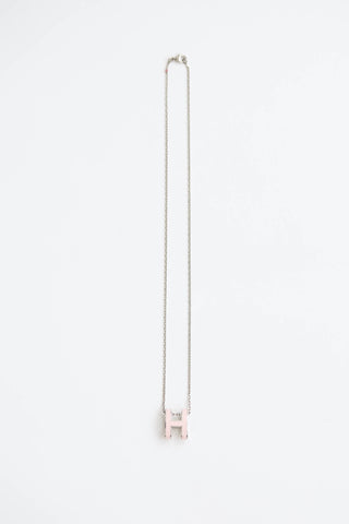 Hermes Palladium Pop H Necklace
