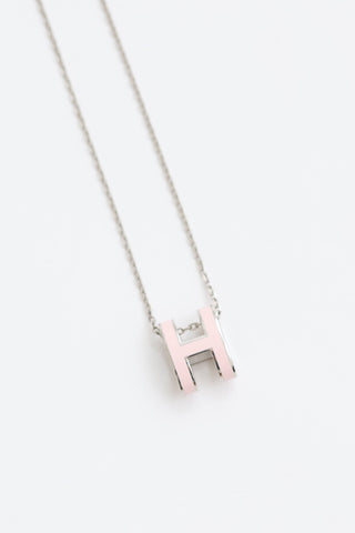 Hermes Palladium Pop H Necklace