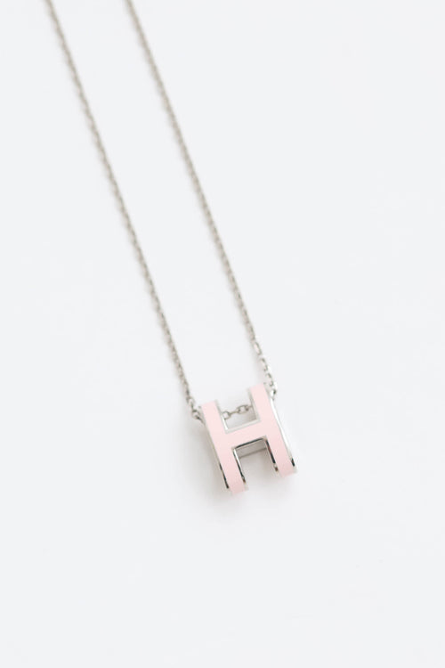 Hermes Palladium Pop H Necklace