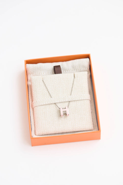Hermes Palladium Pop H Necklace