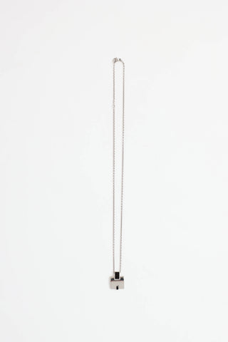 Hermès Palladium Enamel Eileen Necklace