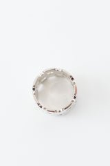 Hermès Palladium Perfore Scarf Ring