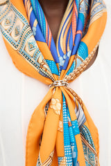Hermès Palladium Plated Regate Scarf Ring