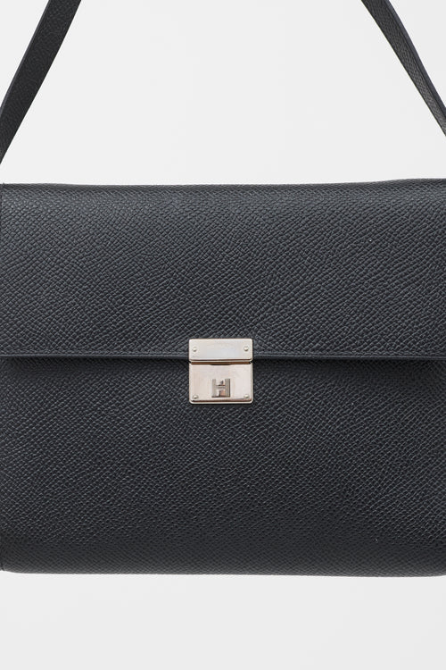 Hermès 2018 Noir Epsom Clic 16 Wallet On Strap Bag