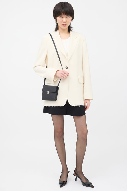 Hermès 2018 Noir Epsom Clic 16 Wallet On Strap Bag