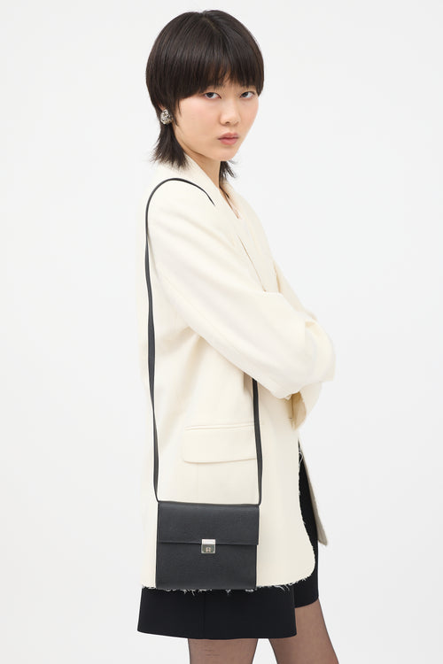 Hermès 2018 Noir Epsom Clic 16 Wallet On Strap Bag