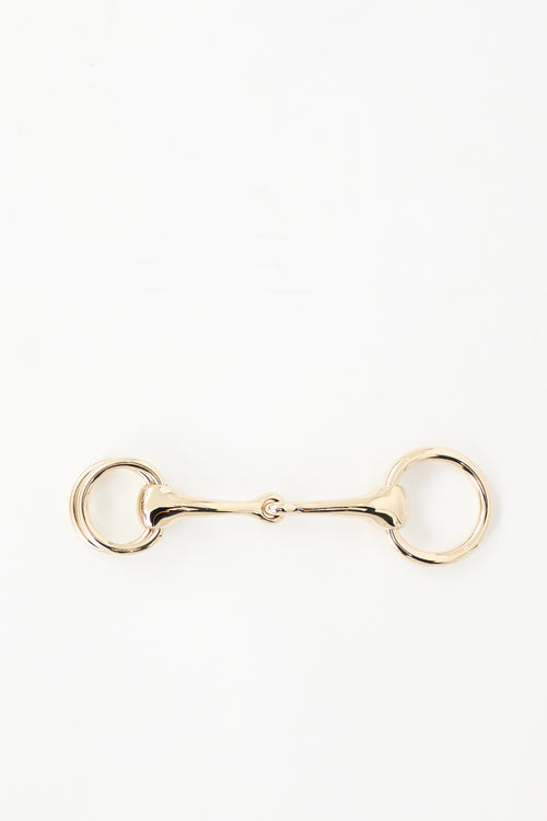 Hermès Permabrass Mors Scarf Ring