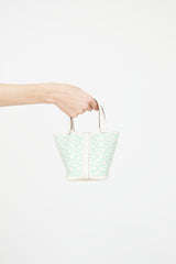 Hermès 2023 Nata & Vert Swift Lucky Daisy Micro Picotin Bag