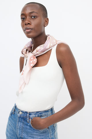 Hermès Silk La Charmante aux Animaux 90 Scarf