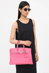 Hermès Birkin 35 Rose Tyrien Epsom leather bag