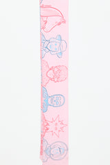 Hermès Pink & Light Blue Silk Dress Code Twilly