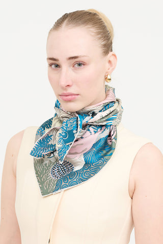 Hermès Silk Under The Waves Scarf