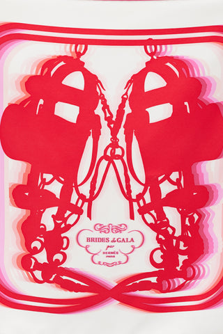 Hermès Pink & Multicolour Brides De Gala 45 Scarf