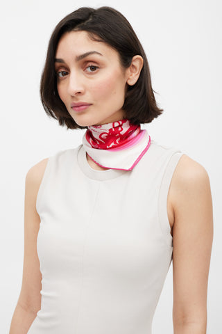 Hermès Pink & Multicolour Brides De Gala 45 Scarf