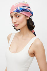 Hermès Pink & Multicolour Cheval Sirene Scarf