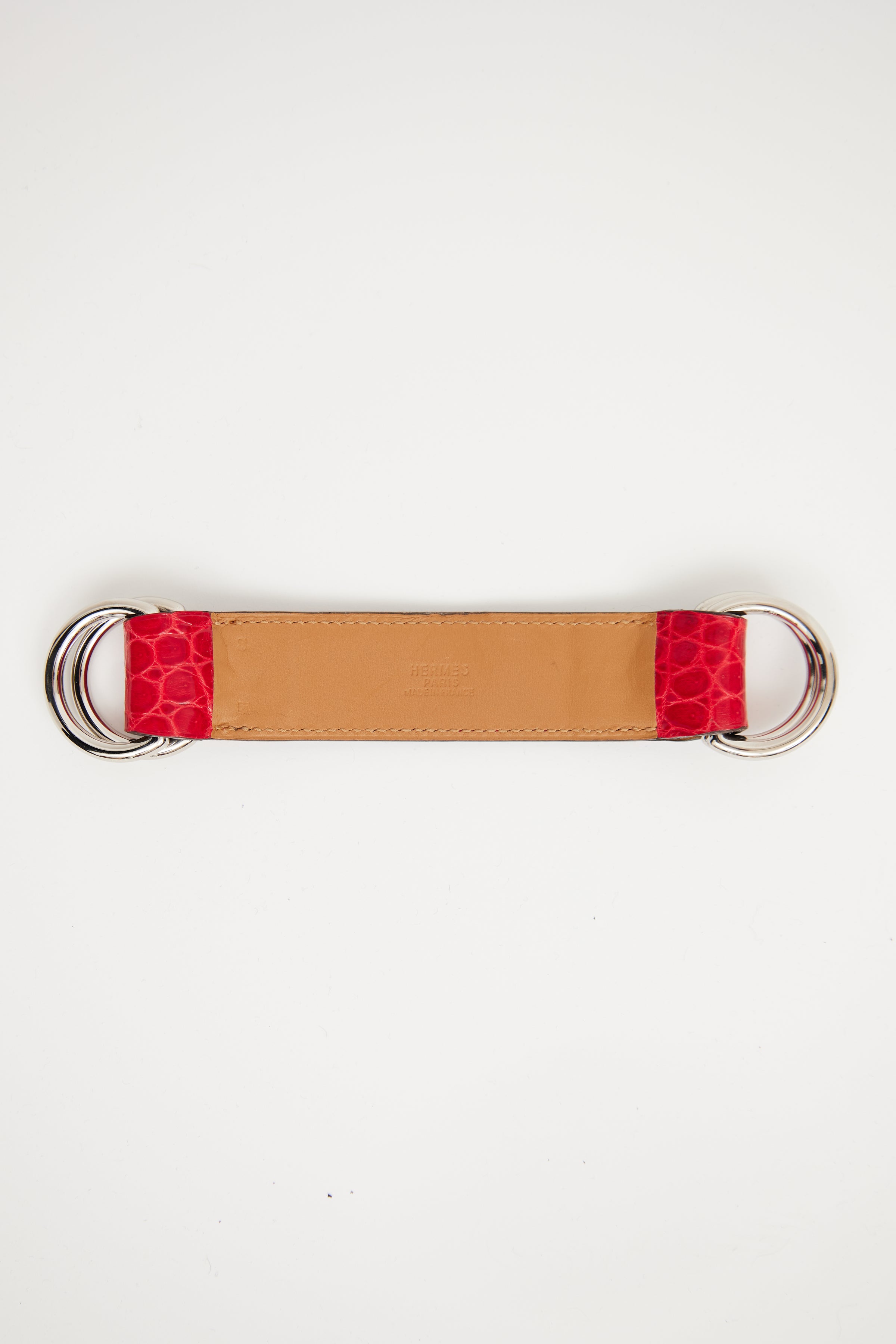 Hermès // 2010 Red Pattern Scarf Belt Extension – VSP Consignment