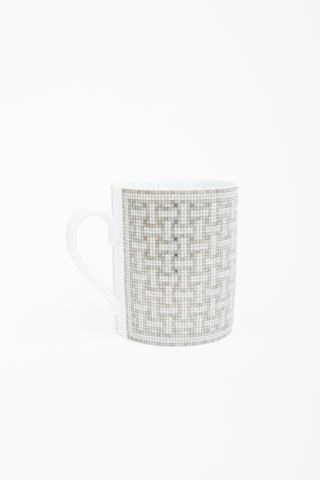 Hermès Platinum Mosaique Au 24 Printed Mug