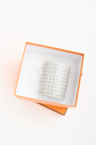 Hermès Platinum Mosaique Au 24 Printed Mug