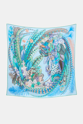 Hermès 2020 Silk Plumes En Fete 90 Scarf