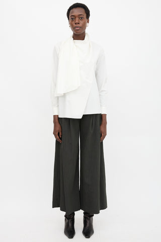 Hermès Poplin Sash Blouse