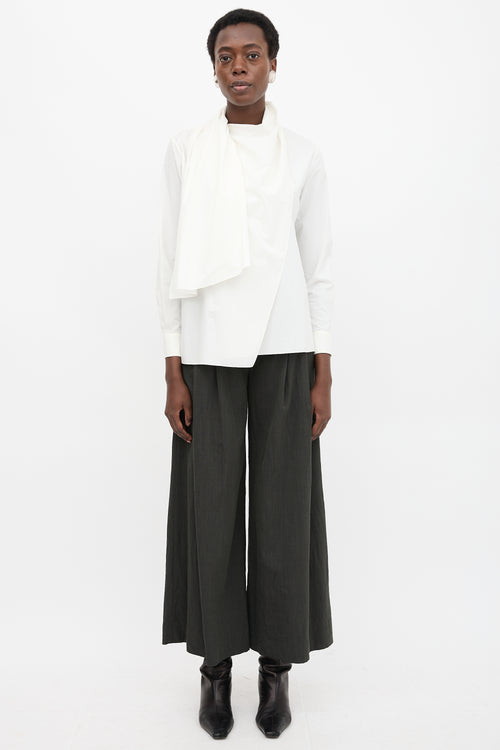 Hermès Poplin Sash Blouse