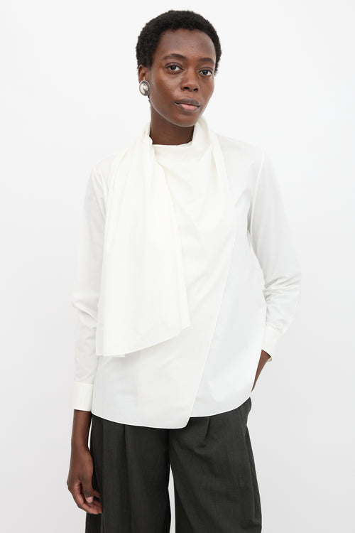 Hermès Poplin Sash Blouse