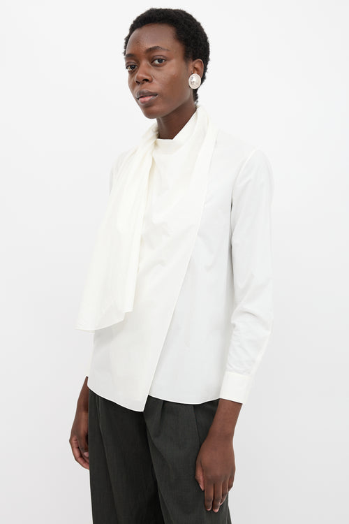 Hermès Poplin Sash Blouse