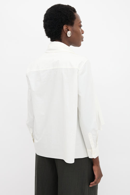 Hermès Poplin Sash Blouse