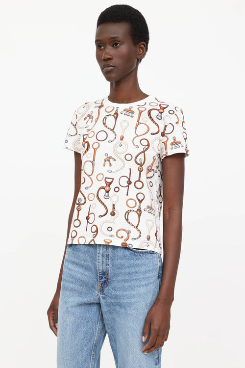 Hermès Printed Crewneck T-Shirt