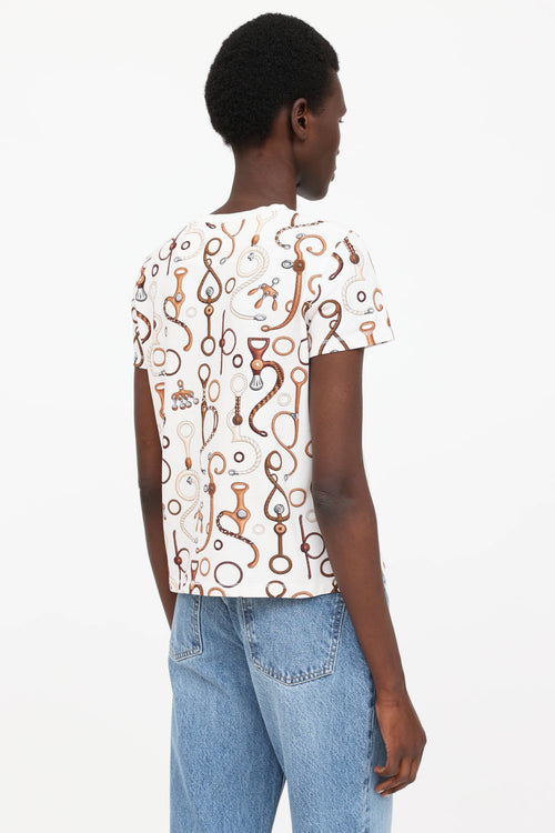 Hermès Printed Crewneck T-Shirt