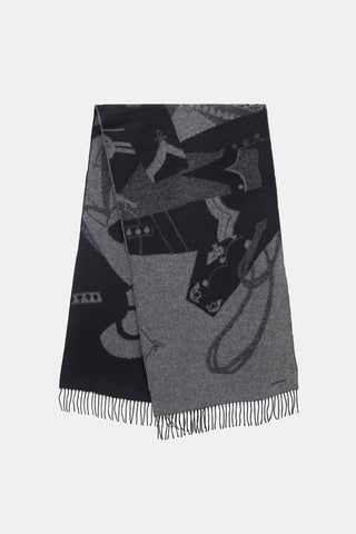 Hermès Cashmere Camails Jacquard Scarf