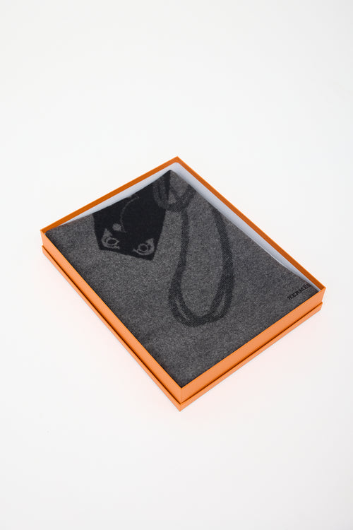 Hermès Cashmere Camails Jacquard Scarf
