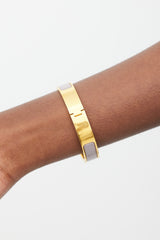 Hermès Purple & Gold Clic H Bracelet