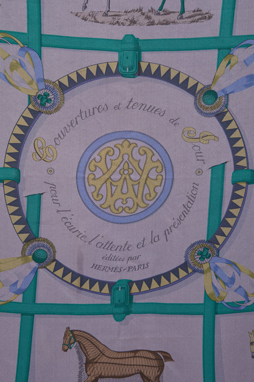 Hermès Silk Couvertures Et Tenues De Jour 90 Scarf