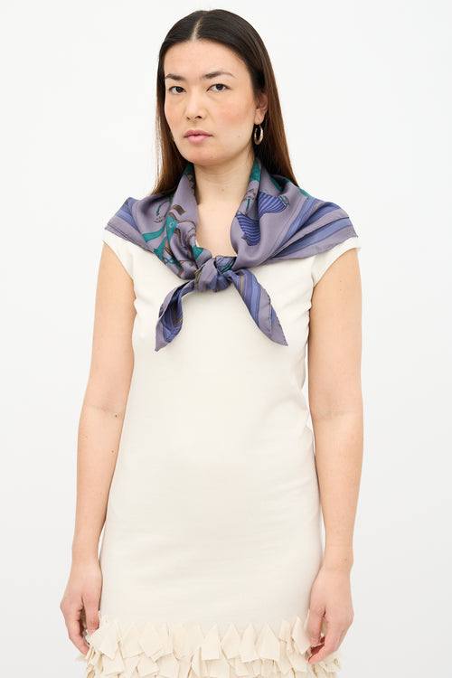 Hermès Silk Couvertures Et Tenues De Jour 90 Scarf